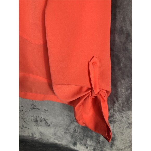 Gabrielle Union New York Company Women’s Shirt Orange Blouse Adult X Large - Picture 6 of 11